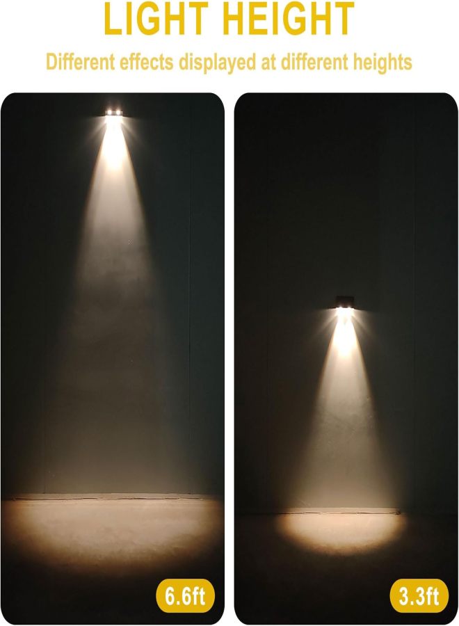 Solar Wall Lights Outdoor Waterproof 3000K Warm White Downlights LED Dusk to Dawn Solar Lights for House Number, Address Sign, Mailbox, Fence - Image 4