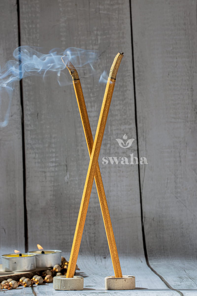 Swaha Sandalflora Agarbatti (Set of 10), 2 Hours Burning time, Long Lasting Sandalflora Fragrance Incense Sticks - Pack of 1 - Image 2