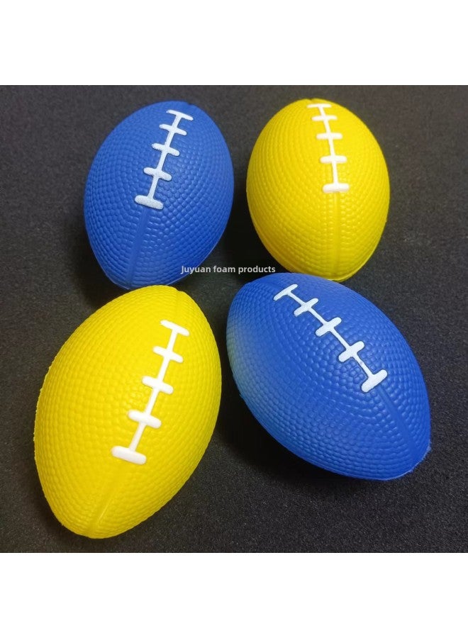 High Elasticity Pu Foam Colorful Toy Balls 40mm Inspirational Children's Play Balls Smooth Surface Polyurethane Foam-Color:76*45mm Rugby-Diameter:See Color Details  - Image 1
