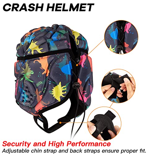 Bosgladek Rugby Headguards Scrum Cap Soft Football Helmet 7v7 Rugby Helmet Soft Padded Headgear Rugby Helmet Headguard Autism Special Needs Head Protection for Adults Kids - Image 3