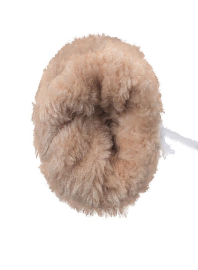 Clobeau Toddler Mittens Fleece Lined Full Finger Ski Snow Mittens Winter Warm Knitted Gloves with String for 0-3Y Boys Girls (White) - Image 4