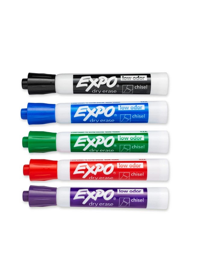 Expo Low Odor Dry Erase Markers, Chisel Tip, Assorted Colors, Pack Of 36 - Ideal For Classrooms, Offices & Home Offices - Image 2