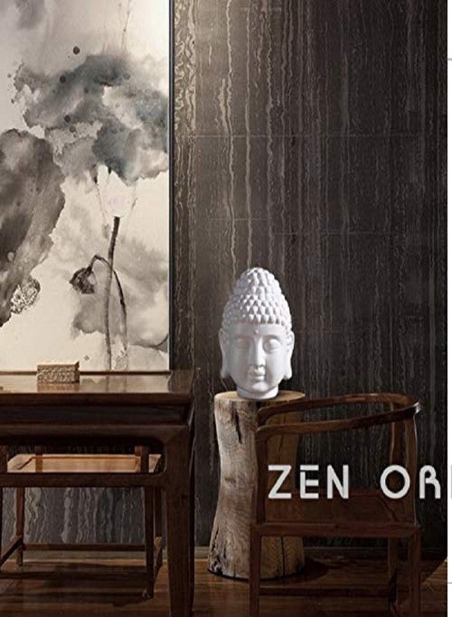 ERDONE Ceramic Buddha Head Decoration Statues Buddhism Religious Statues Sculpture Decoration Collection for Home and Office Decorations, White - Image 4