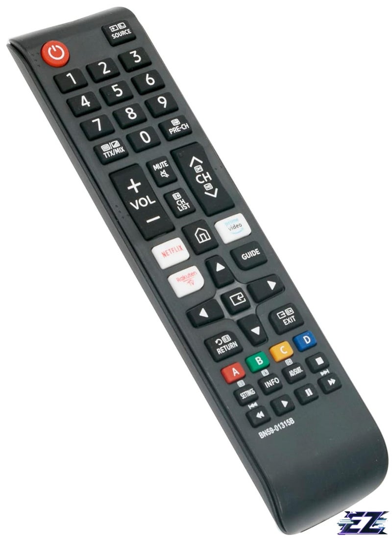 Replacement Remote Control Compatible with Samsung The LS01T The Frame LS03T The Terrace LST7T The LS05T QLED TV Q85T Q80T Q77T Q75T Q74T Q70T Q67T Q65T Q64T Q60T Q700T BN59-01315B with battery
