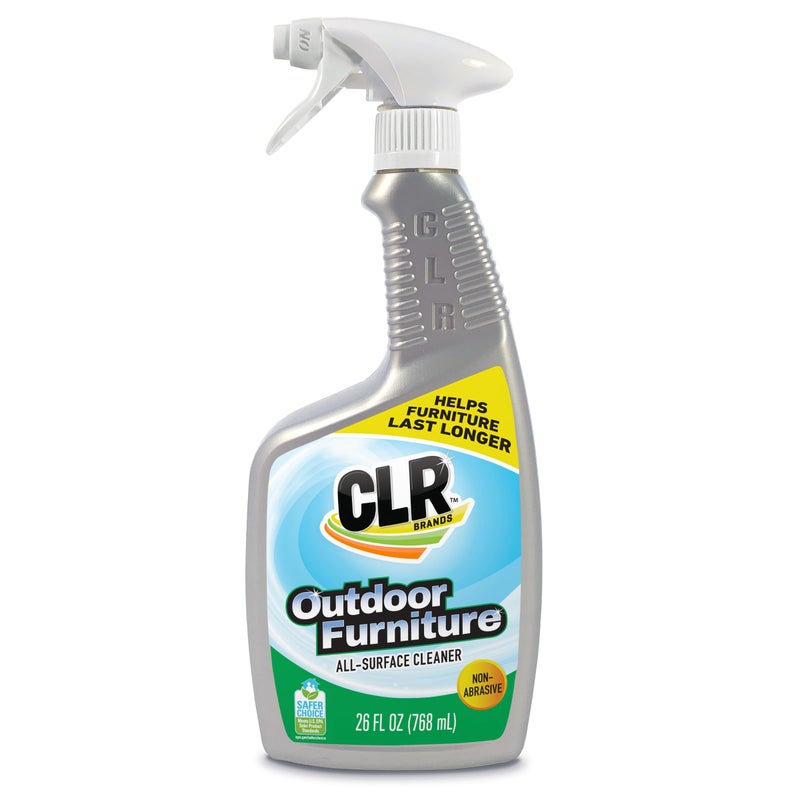 CLR Brands Outdoor Furniture Cleaner, 26 oz. Spray Bottle, Cleans Outdoor Surfaces, Remove Dirt and Grime from Fabric, Wood, Wicker, PVC, Plastic and More - Image 1