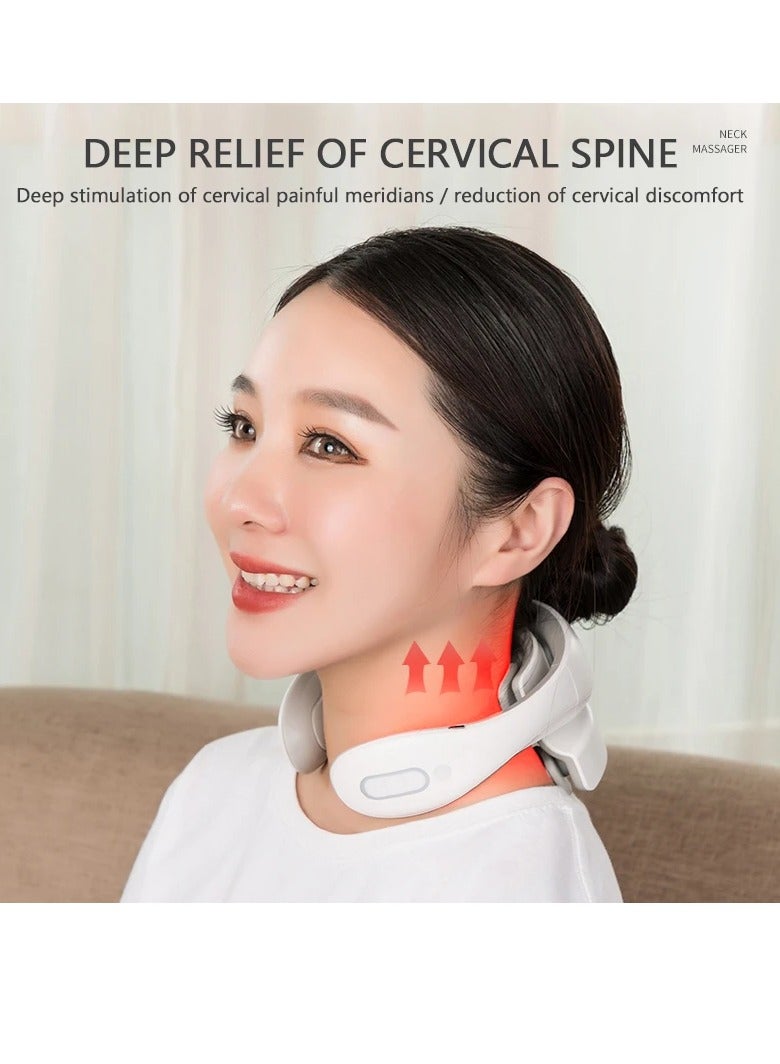 Generic Neck Massage Instrument Intelligent Electric, Rechargeable, Heating, Hot Pressing, Magnetic Pulse Neck Massage Instrument - Image 3