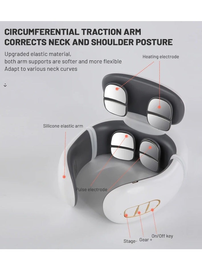 Generic Neck Massage Instrument Intelligent Electric, Rechargeable, Heating, Hot Pressing, Magnetic Pulse Neck Massage Instrument - Image 4