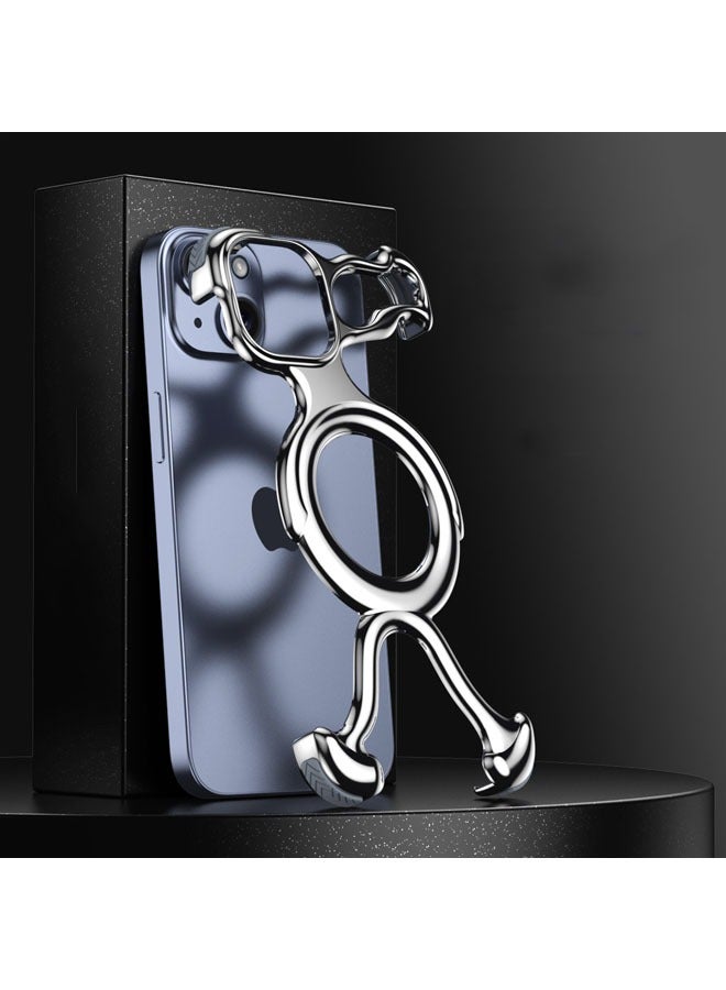 general Compatible with iPhone 15ProMax/15Pro/15 Liquid Phone Case Bezel-free Magnetic Anti-Drop Case