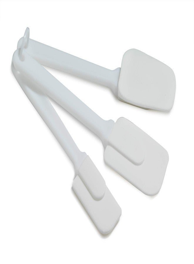 Norpro 3 Piece Plastic Spatula Set, One Size, White - Image 1