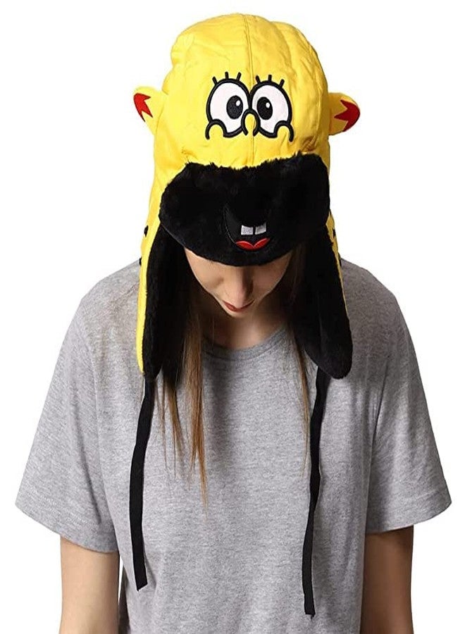 Zeki Kids Russian Style Waterproof Cap with mask Helmat Style Cap Boys & Girls 8-10 Year (Yellow) (Special for Winter) (Pack of 1) - Image 5