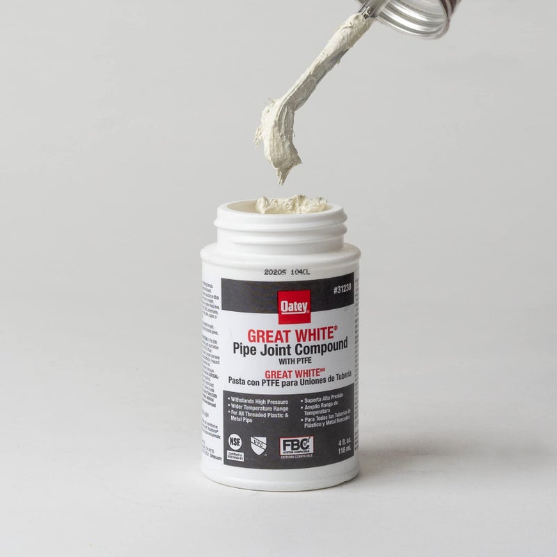 Oatey Pipe Joint Compound 4 Oz White - Image 4