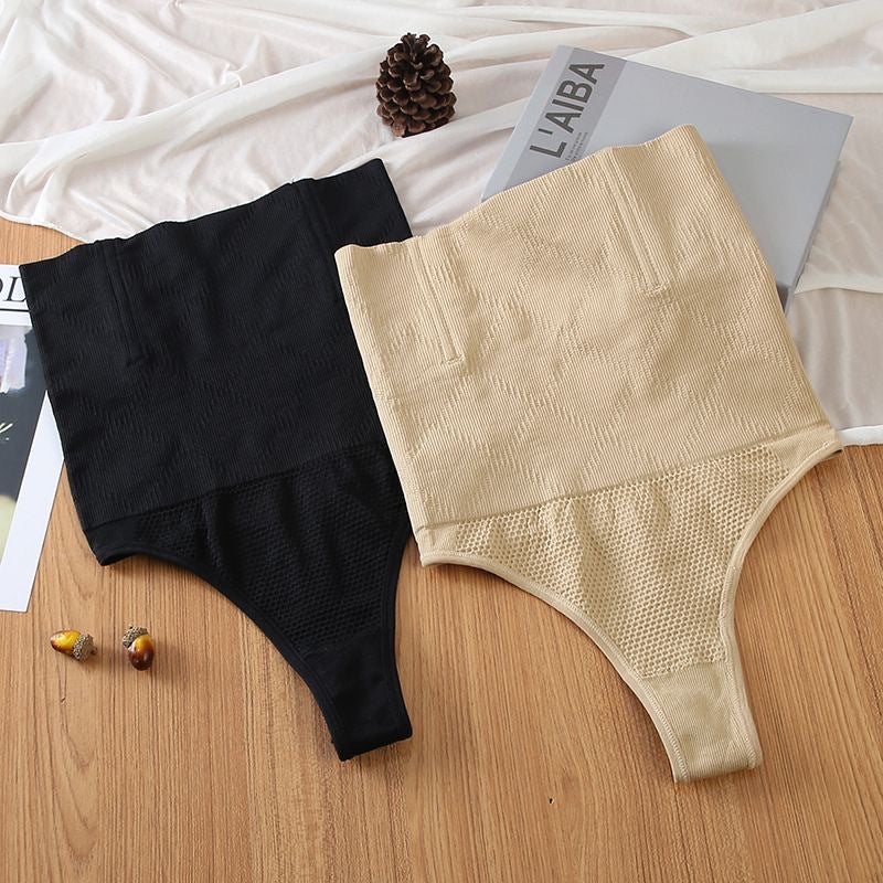 High Waist Thong Postpartum Body-Shaping Underwear Hip Hip Leakage Hip Tight Briefs T-Back - Image 2