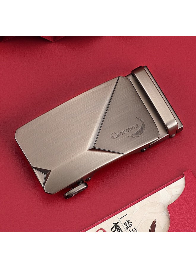 Crocodile Men's Single Automatic Alloy Belt Buckle For Valentine's Day With Wide Slot Compatible Strap - Image 3