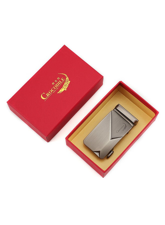 Crocodile Men's Single Automatic Alloy Belt Buckle For Valentine's Day With Wide Slot Compatible Strap - Image 2