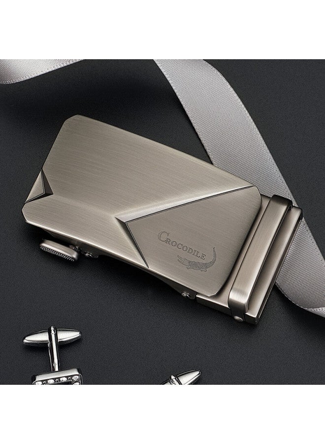 Crocodile Men's Single Automatic Alloy Belt Buckle For Valentine's Day With Wide Slot Compatible Strap - Image 4