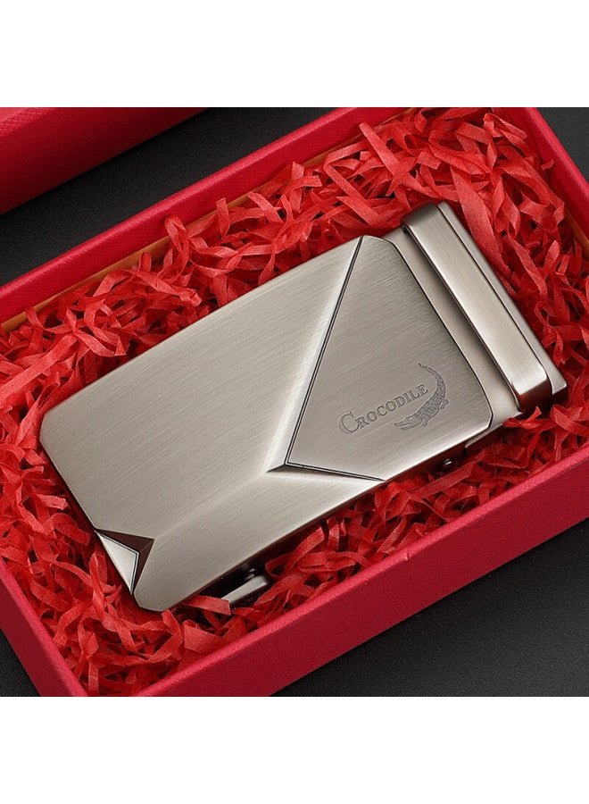 Crocodile Men's Single Automatic Alloy Belt Buckle For Valentine's Day With Wide Slot Compatible Strap - Image 1