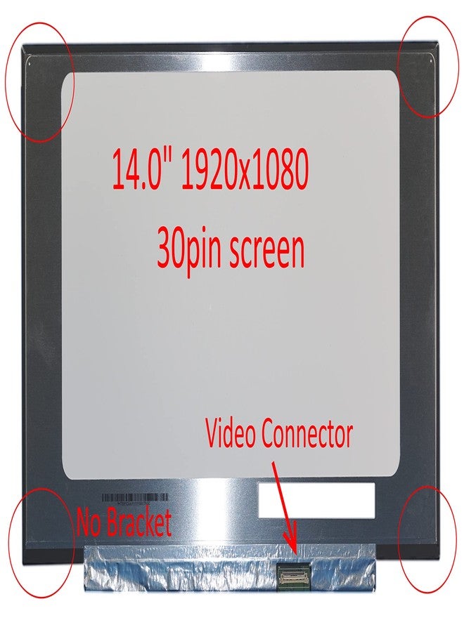 FULLCOM New LCD Replacement Screen FHD 1920x1080 (Non Touch) 14.0 Inch for Lenovo PN 5D10R41284 30 Pin Matte for Laptop/Display/Screen/LCD Application - Image 3