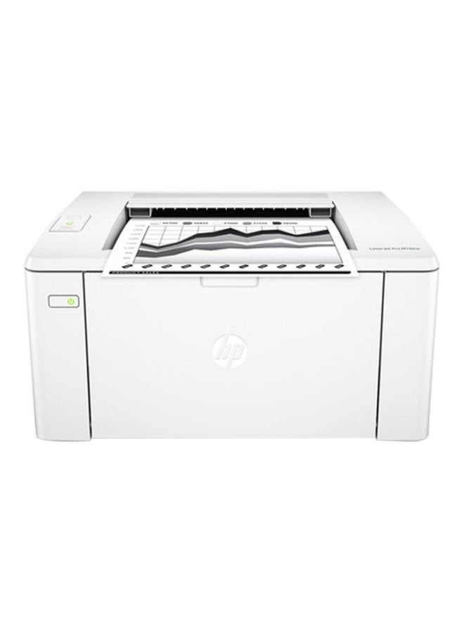 HP طابعة ليزرجيت برو M102w مزودة بوظائف الطباعة وواي فاي، طراز G3Q35A أبيض - Image 1