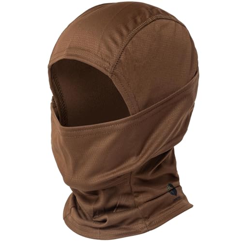 CAMOTER Camo Balaclava Ski Face Mask UV Protector for Man and Women Hunting Fishing Motorcycle Windproof&Military Tactical (Polyester, Brown) - Image 1