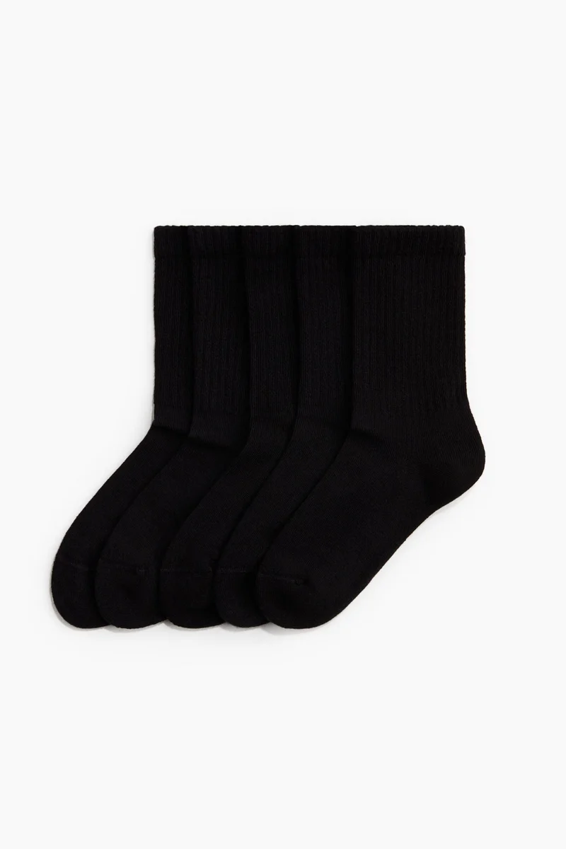 H&M 5-pack ribbed socks