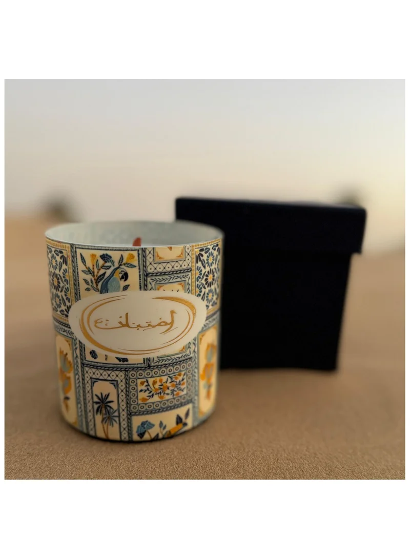 Tohfa Luxe Gratitude Glass Soy Wax Candle in Gift Box