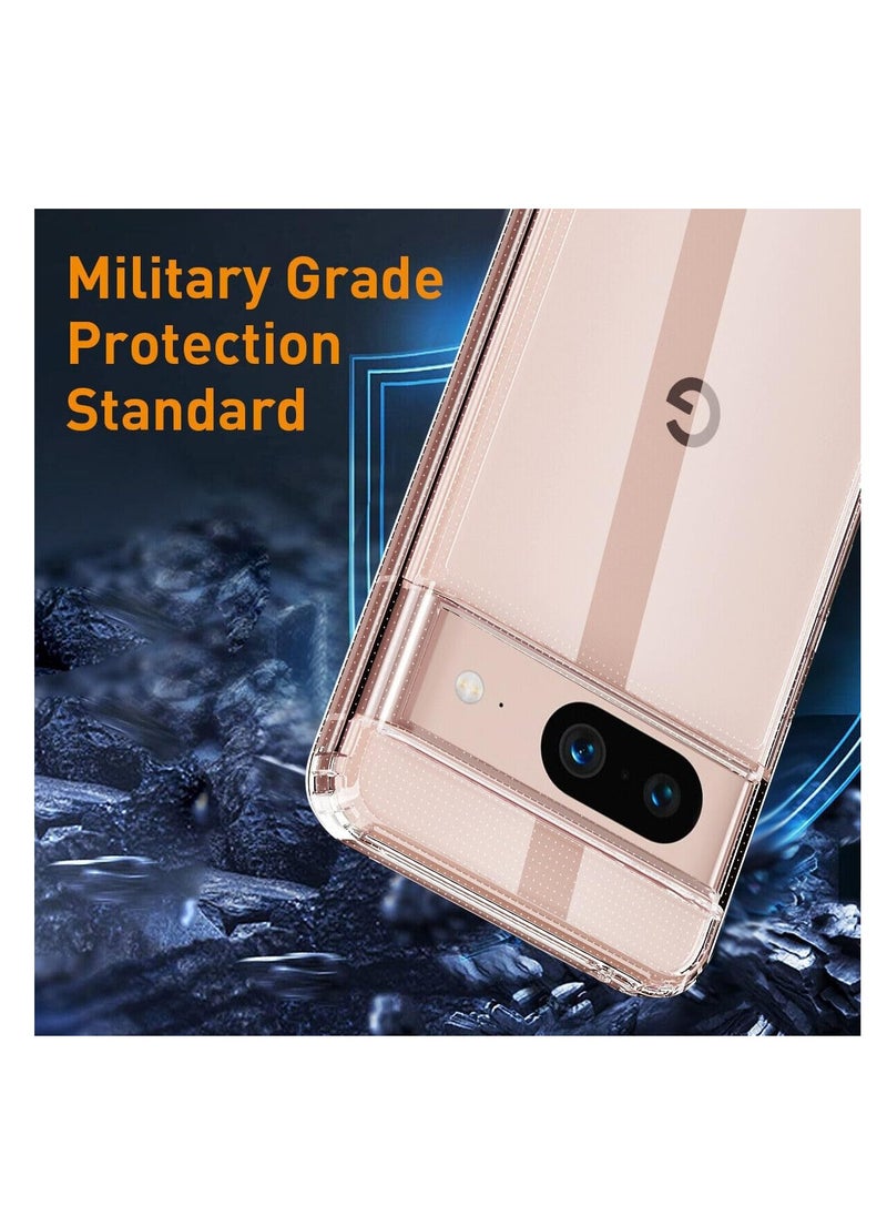 ماركة غير محددة - Compatible with Google Pixel 6A Case, Transparent Silicone Mobile Phone Case for Google Pixel 6A TPU Protective Bumper Crystal Clear Case - Image 1