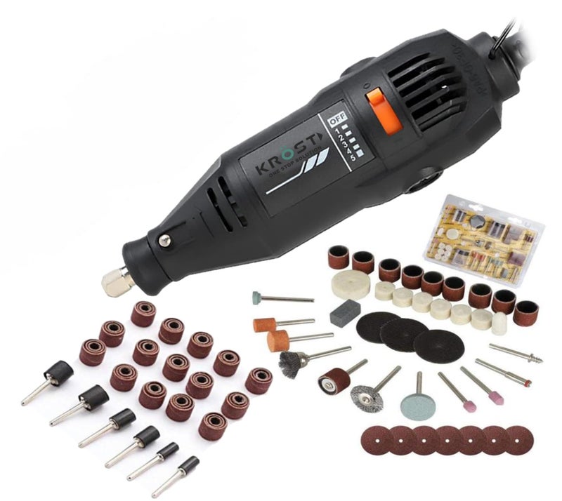 KROST 156pcs Demei 130W Mini Type Handy/Mini/Multifunctional Variable Speed Electric Palm Die Grinder Rotary Tool - Image 1