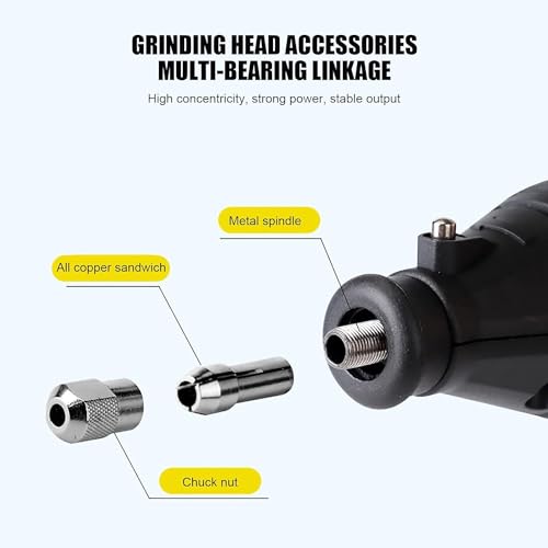 KROST 156pcs Demei 130W Mini Type Handy/Mini/Multifunctional Variable Speed Electric Palm Die Grinder Rotary Tool - Image 5