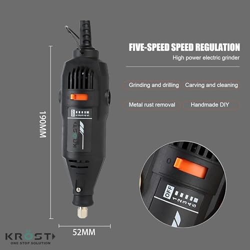 KROST 156pcs Demei 130W Mini Type Handy/Mini/Multifunctional Variable Speed Electric Palm Die Grinder Rotary Tool - Image 2