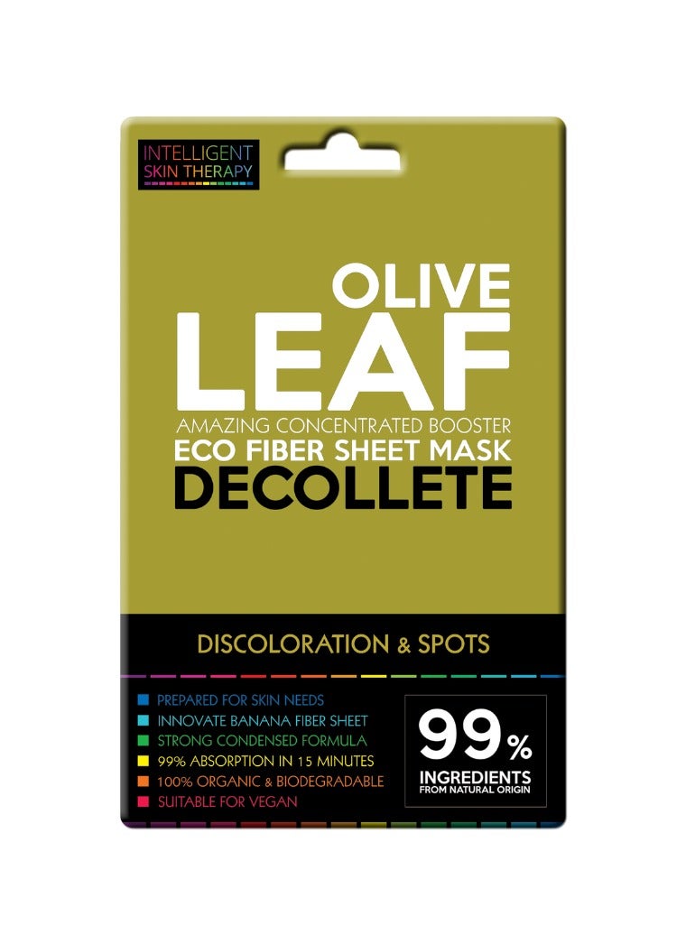 BeautyFace Discoloration & Spots Eco Fiber Booster Decollete Mask Olive Leaf