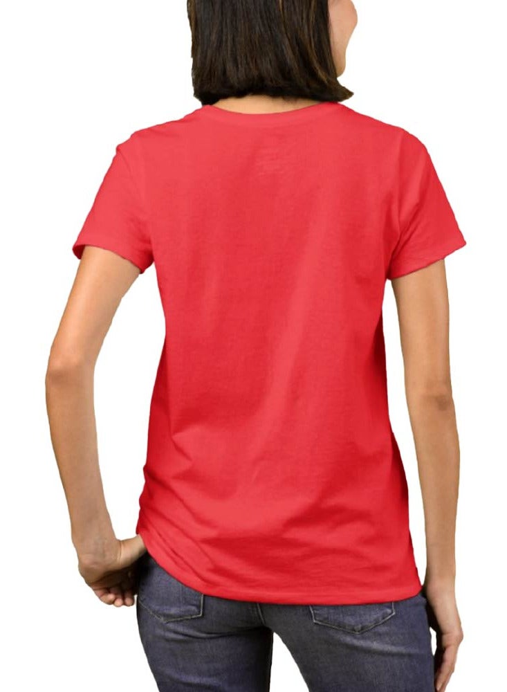 PRINTSHOP4ME Women's Habibi Dubai Cotton T-Shirt - Habibi come to Dubai T-Shirt for Women's - Round Neck Short Sleeve Habibi Women's T-Shirt - Habibi Dubai Themed  - Image 2