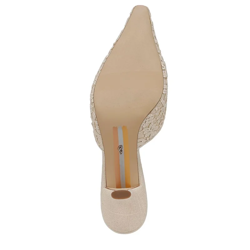 Sam Edelman BEIGE Brit Orchid Kitten Heel Mule for Women | Best Price UAE