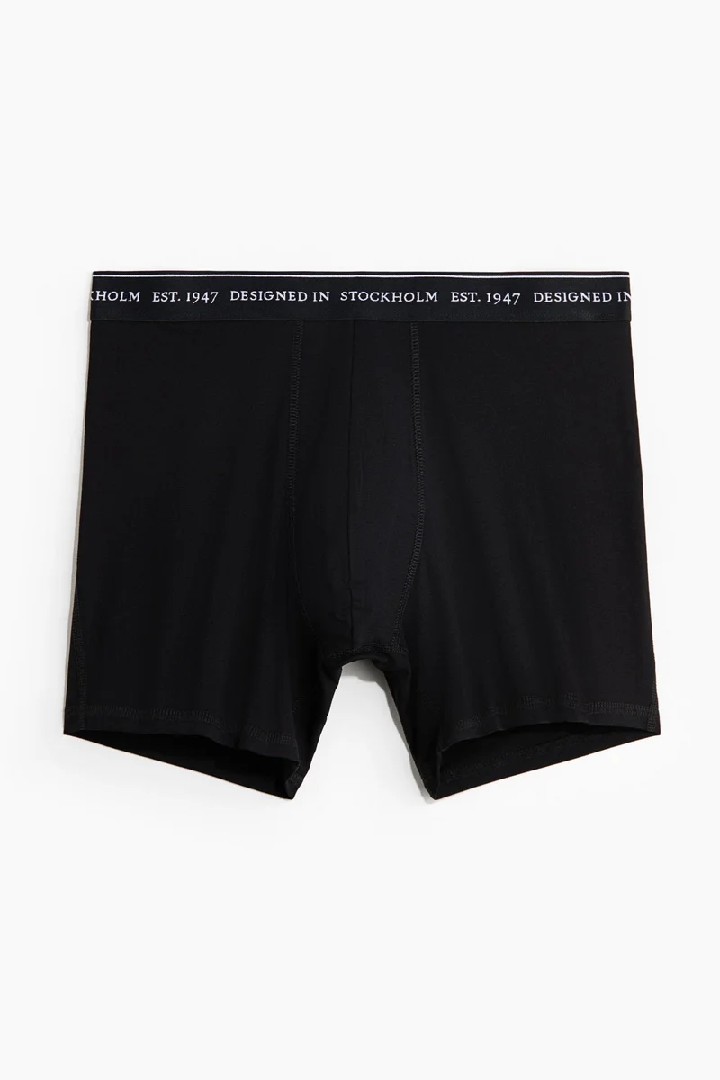 H&M  3-pack mid trunks with Lycra® for Men | Best Price UAE