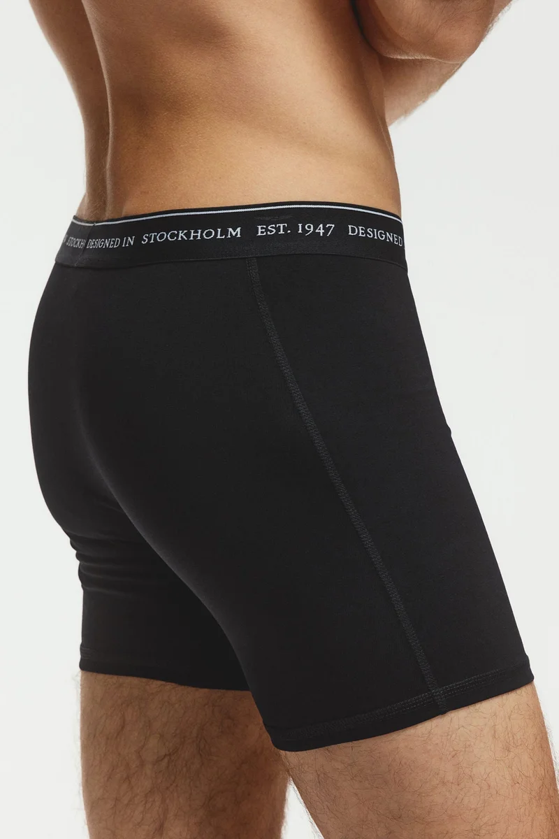 H&M  3-pack mid trunks with Lycra® for Men | Best Price UAE