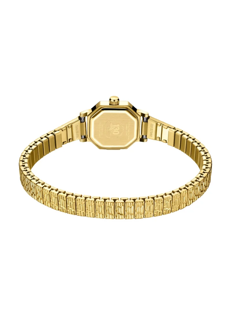 Rotary  Women's Heritage Altera Analogue Watch, 17.5 mm, White Dial, Gold-Tone Expander Bracelet for Women | Best Price UAE