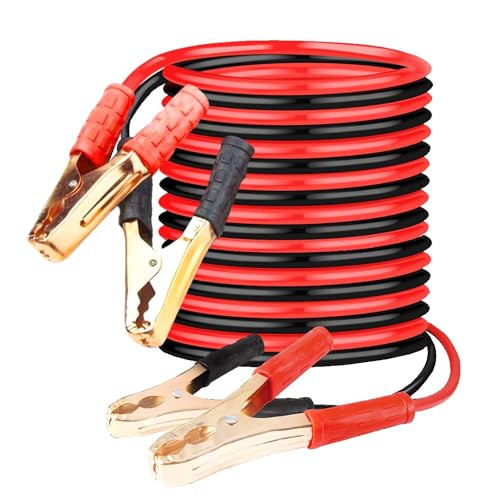 4tens Car Heavy Duty Auto Jumper Cable Battery Booster Wire Clamp with Alligator Wire 7ft, 1500 AMP Emergency Car Battery Charging Booster Cables for car Truck Battery Chargers to Start for Engine - Image 1