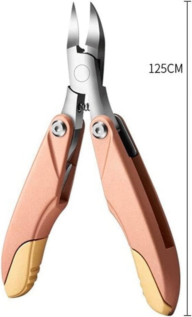 Toenail Fold Nail Art Cuticle Nipper Clipper Edge Cutter Manicure Scissor Plier Portable Tool Pedicure Toenail (Color : Black) - Image 4