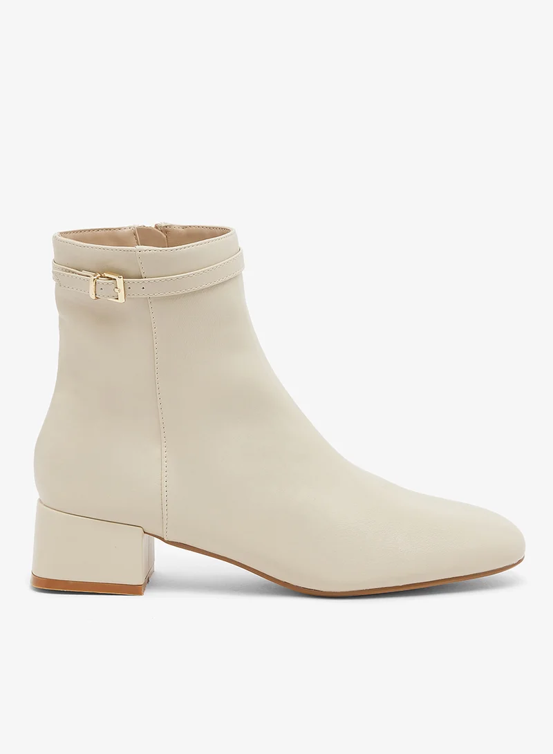 Casual Heeled Ankle Boots