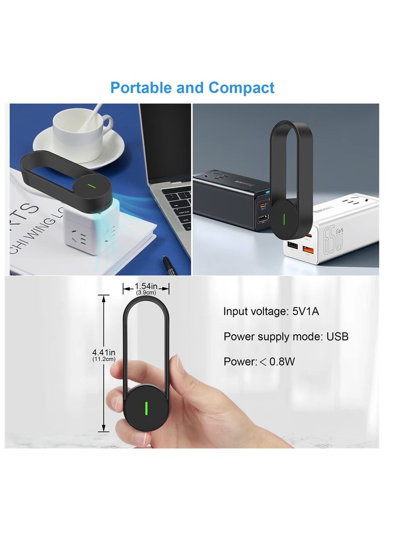 SYOSI SYOSI, Personal Portable Negative Ion Mini Air Purifier, Small USB Plug Air Cleaner for Car, Bedroom, Home, Office  - Image 3