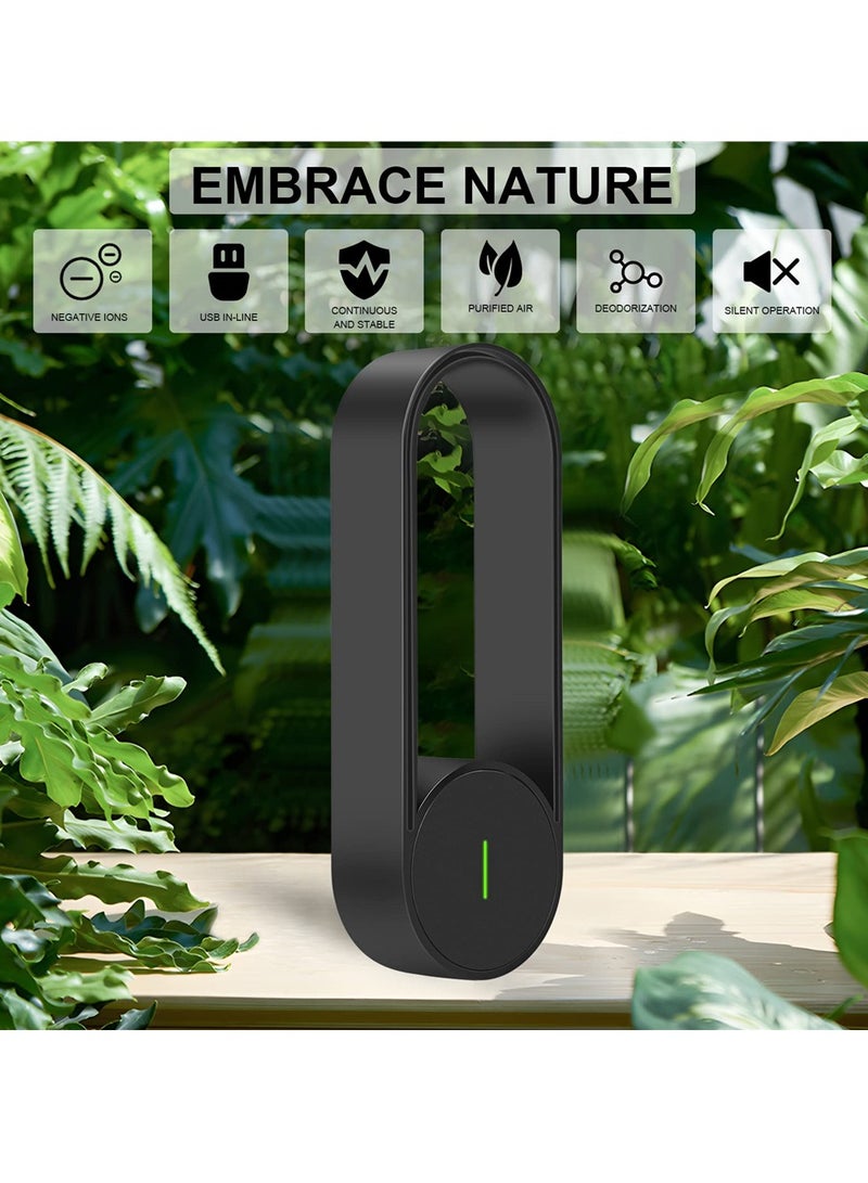 SYOSI SYOSI, Personal Portable Negative Ion Mini Air Purifier, Small USB Plug Air Cleaner for Car, Bedroom, Home, Office  - Image 2