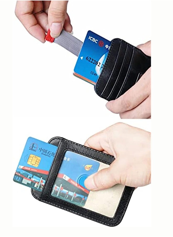 joyzzz - Wallet Men, Wallet Black, Burnished Finish Multi, Grain Leather Hand, Capacity Windows Full, Wallet Men Extra, Multi Card Capacity, Hand Burnished Finish, for Husband Dad Wife Boyfriend Slim Money - Image 1