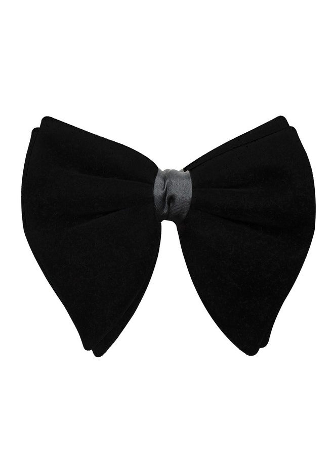Peluche PELUCHE Solid Essentials Mini Butterfly Black Velvet Bow Tie  - Image 1