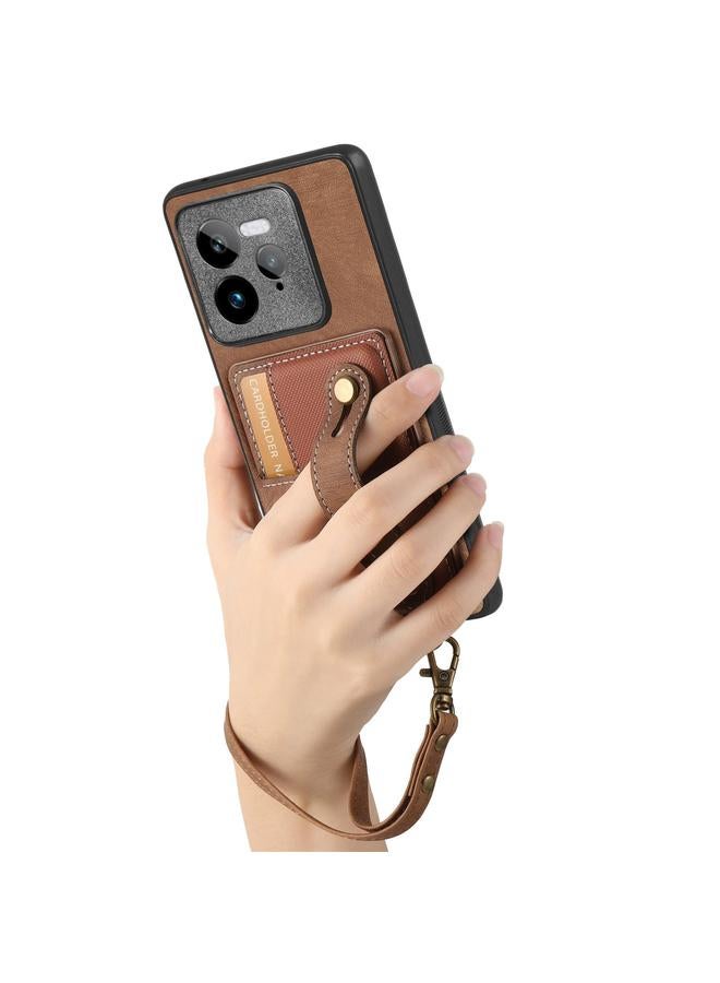 S-TOP Case For Realme GT 7 Pro Retro Cross Wristband Wallet Leather Back Phone Case - Image 4