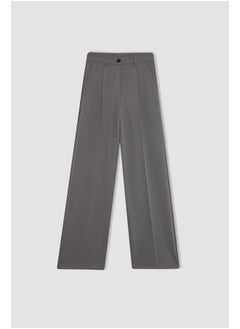 Woman Wide Leg Woven Trousers