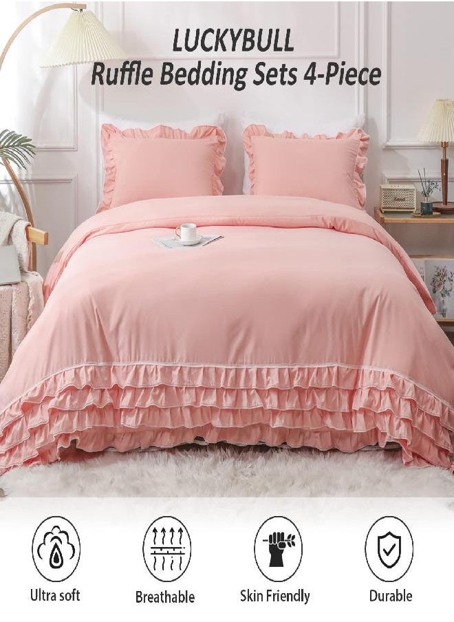 Brandream Brandream Queen Size Green Floral Patchwork Quilts Cotton Country Comforter Quilted Bedspread Coverlet Set Lightweight  - Image 2