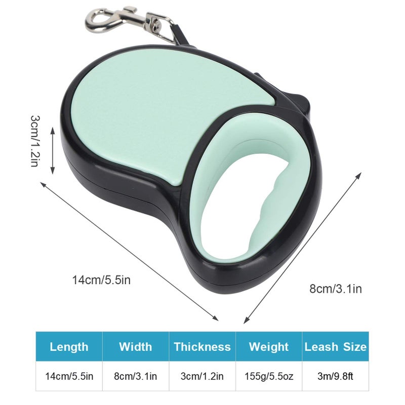Green Retractable Dog Leash Durable High Strength Polyester Strap for Small Medium Dogs Walking Camping Hiking - Image 5