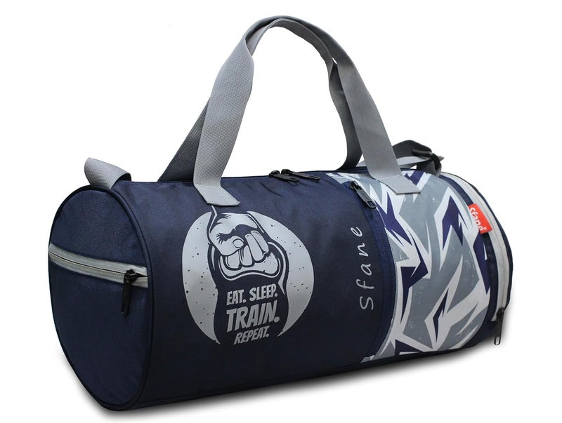 SFANE Gym Bags for Men with Separate Shoe Compartment Sports Gym Bags for Women Unisex Duffle Bags for Gym for Carry & Travel Adjustable Duffel Bags Sports Bag - Blue - Image 2