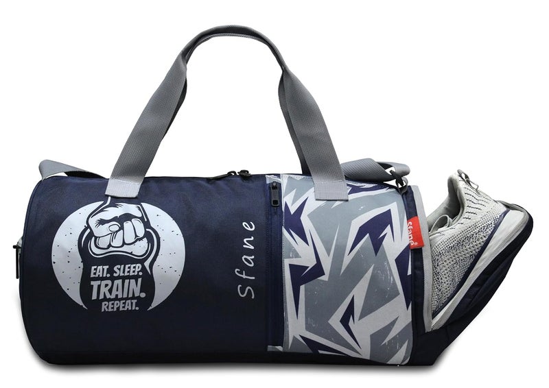 SFANE Gym Bags for Men with Separate Shoe Compartment Sports Gym Bags for Women Unisex Duffle Bags for Gym for Carry & Travel Adjustable Duffel Bags Sports Bag - Blue - Image 1
