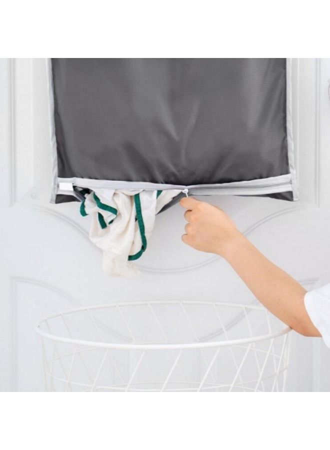 Hanging Laundry Hamper,Dirty Clothes Hamper Wall Mounted Storage Bag