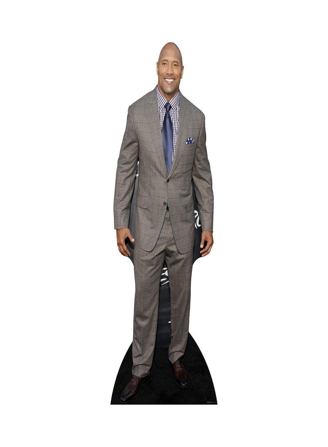 Star Cutouts, Dwayne Johnson in Suit, Cardboard Cutout Stand-Up, Celebrity Life-Size Stand-In - 77" x 31" - Image 1